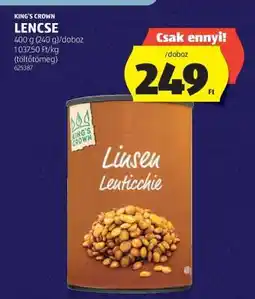 ALDI KING'S CROWN LENCSE ajánlat