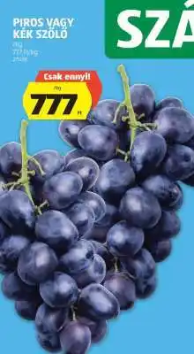 ALDI Piros vagy kék szőlő ajánlat