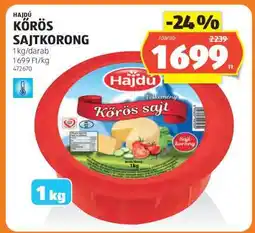 ALDI Hajdú Körös sajtkorong ajánlat