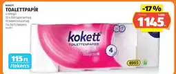 ALDI Kokett Toalettpapír ajánlat