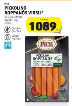 ALDI Pickolino roppanós virsli ajánlat
