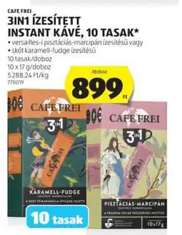 ALDI CAFE FREI 3IN1 ÍZESÍTETT, INSTANT KÁVÉ, 10 TASAK ajánlat