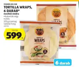 ALDI Tortilla Wraps, 6 darab ajánlat