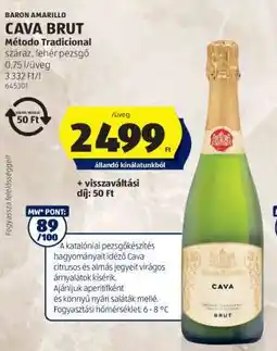 ALDI BARON AMARILLO CAVA BRUT ajánlat