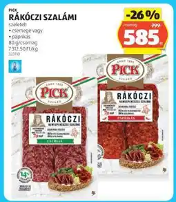 ALDI PICK Rákóczi szalámi ajánlat