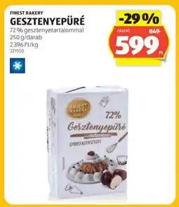 ALDI Finest Bakery Gesztenyepüré ajánlat