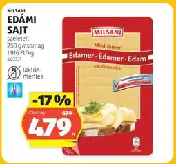 ALDI MILSANI Edámi Sajt ajánlat
