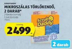 ALDI SCRUB DADDY MIKROSZÁLAS TÖRLŐKENDŐ, 2 DARAB ajánlat