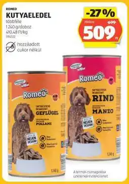 ALDI ROMEO KUTYAELEDEL ajánlat