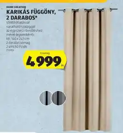 ALDI HOME CREATION KARIKÁS FÜGGÖNY, 2 DARABOS ajánlat