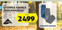 ALDI L&D Gyermek Farmer Joggernadrág ajánlat