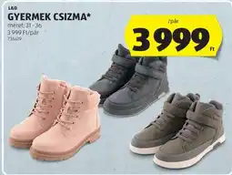 ALDI GYERMEK CSIZMA ajánlat