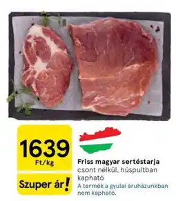 Tesco Friss magyar sertéstarja ajánlat