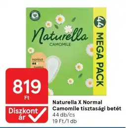 Tesco Naturella X Normal Camomile tisztasági betét ajánlat