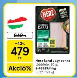 Tesco Herz karaj vagy sonka ajánlat