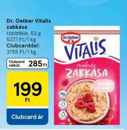 Tesco DR OETKER Vitalis zabkása ajánlat