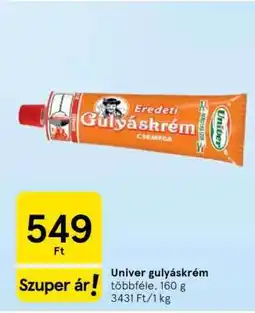 Tesco UNIVER Gulyáskrém ajánlat