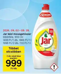 Tesco Jar kézi mosogatószer ajánlat