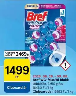 Tesco Bref WC-frissítő blokk ajánlat