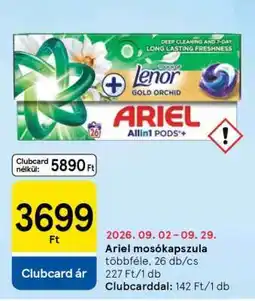 Tesco ARIEL Mosókapszula ajánlat