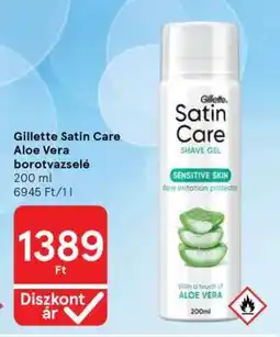 Tesco Gillette Satin Care Aloe Vera borotvazselé ajánlat