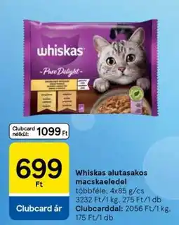 Tesco Whiskas alutasakos macskaeledel ajánlat