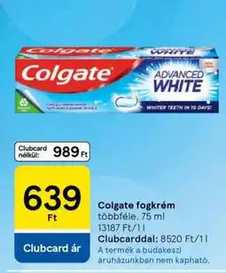 Tesco Colgate fogkrém ajánlat