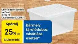 Tesco Crystal tárolódoboz tetővel ajánlat
