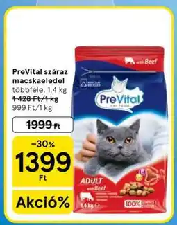 Tesco PREVITAL Száraz macskaeledel ajánlat