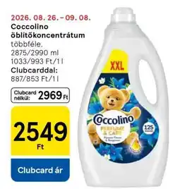 Tesco Coccolino öblítőkoncentrátum ajánlat