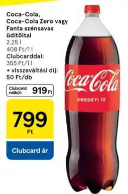 Tesco Coca-Cola, Coca-Cola Zero vagy Fanta szénsavas üdítőital ajánlat