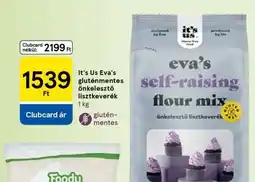 Tesco It's Us Eva's gluténmentes önkelésztő lisztkeverék ajánlat