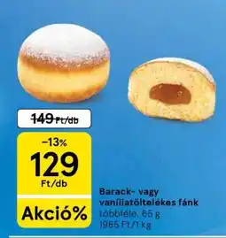 Tesco Barack- vagy vanília töltelékes fánk ajánlat