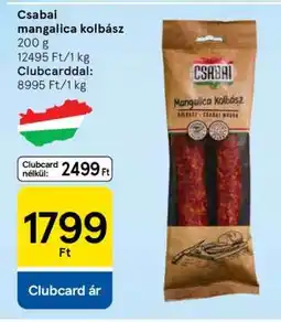 Tesco Csabai Mangalica Kolbász ajánlat