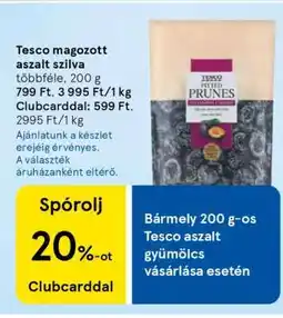 Tesco Tesco magozott aszalt szilva ajánlat