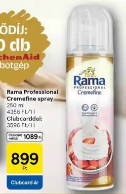 Tesco Rama Professional Cremefine spray ajánlat