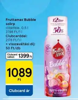 Tesco Fruttamax Bubble szörp ajánlat
