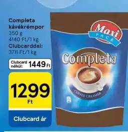 Tesco COMPLETA Kávékrémpor ajánlat