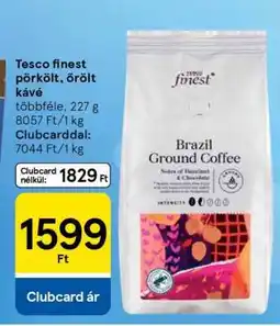 Tesco Tesco finest pörkölt, őrölt kávé ajánlat