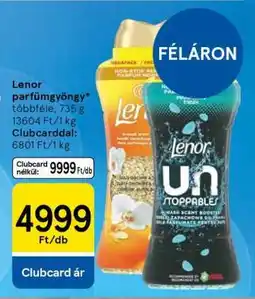 Tesco Lenor parfümgyöngy ajánlat