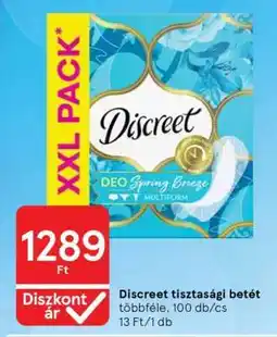 Tesco DISCREET TISZTASÁGI BETÉT ajánlat