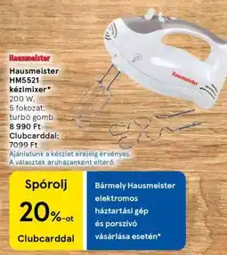Tesco Hausmeister HM5521 kézimixer ajánlat