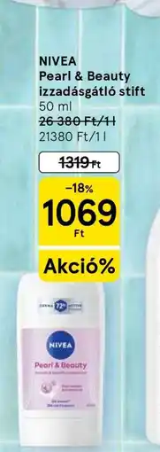 Tesco NIVEA Pearl & Beauty izzadásgátló stift ajánlat