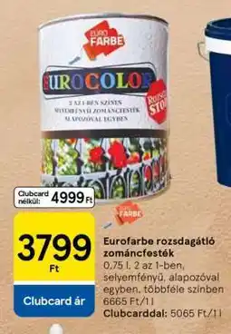 Tesco Eurofarbe rozsdagátló zománcfesték ajánlat