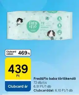 Tesco Fred&Flo baba törlőkendő ajánlat