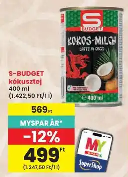 Interspar S-BUDGET kókusztej ajánlat