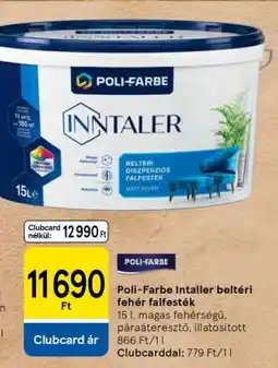 Tesco Poli-Farbe Intaller beltéri fehér falfesték ajánlat
