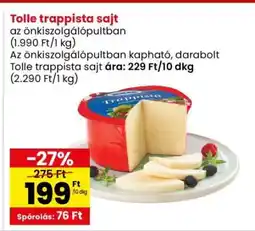 Interspar Tolle Trappista Sajt ajánlat