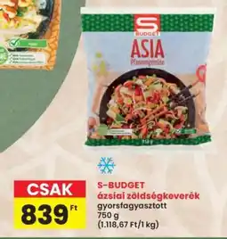 Interspar S-BUDGET ázsiai zöldségkeverék ajánlat
