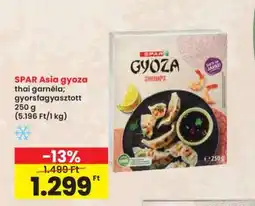 Interspar SPAR Asia gyoza ajánlat